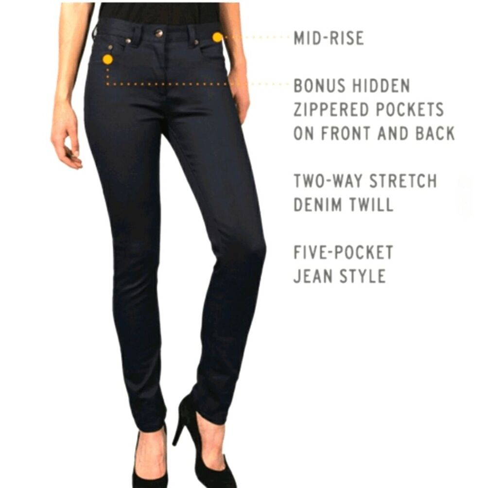 New Betabrand Indigo Travel Yoga Denim Jeans 27 x 30